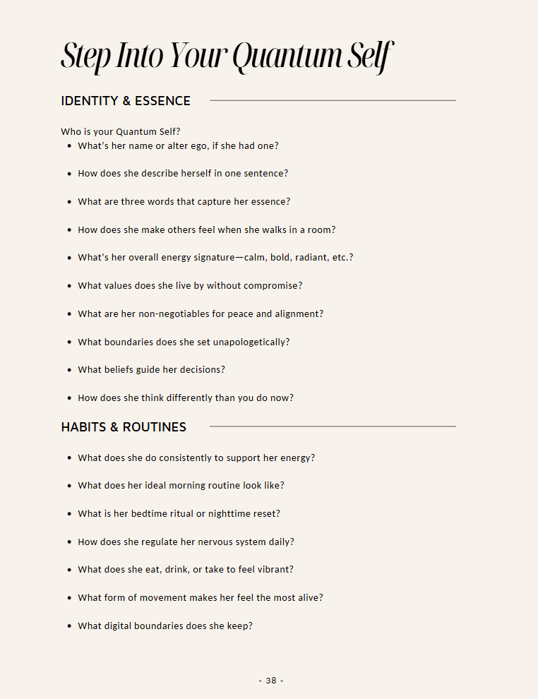 Becoming Her: The Workbook — Guided Journaling for Your Quantum Leap