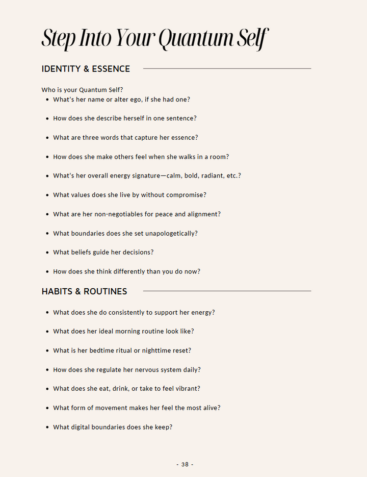 Becoming Her: The Workbook — Guided Journaling for Your Quantum Leap