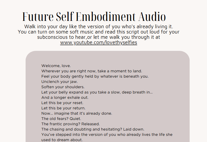 The Daily Momentum Kit – 6-Week Printable Planner & Ritual System for Alignment, Self-Trust & Future Self Embodiment